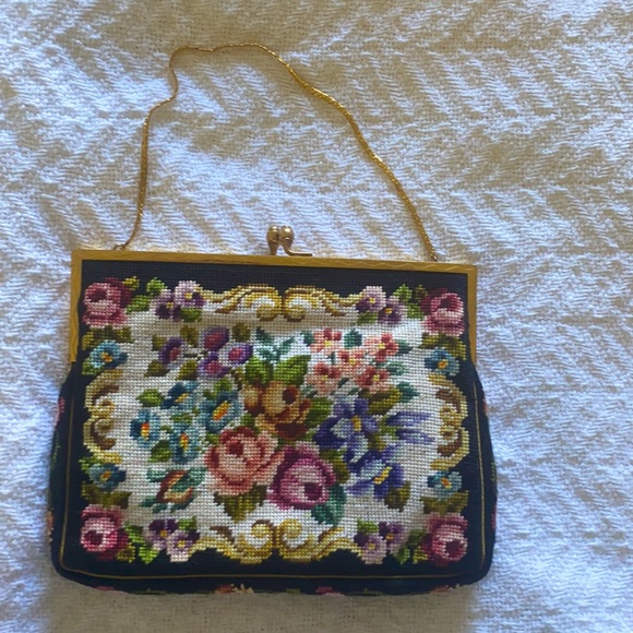 1930’s style tapestry purse/mini bag by N.B.M., Austria - Picture 2 of 6